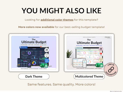Ultimate Annual Budget Template: Excel & Google Sheets Monthly Tracker, Bill & Debt Planner