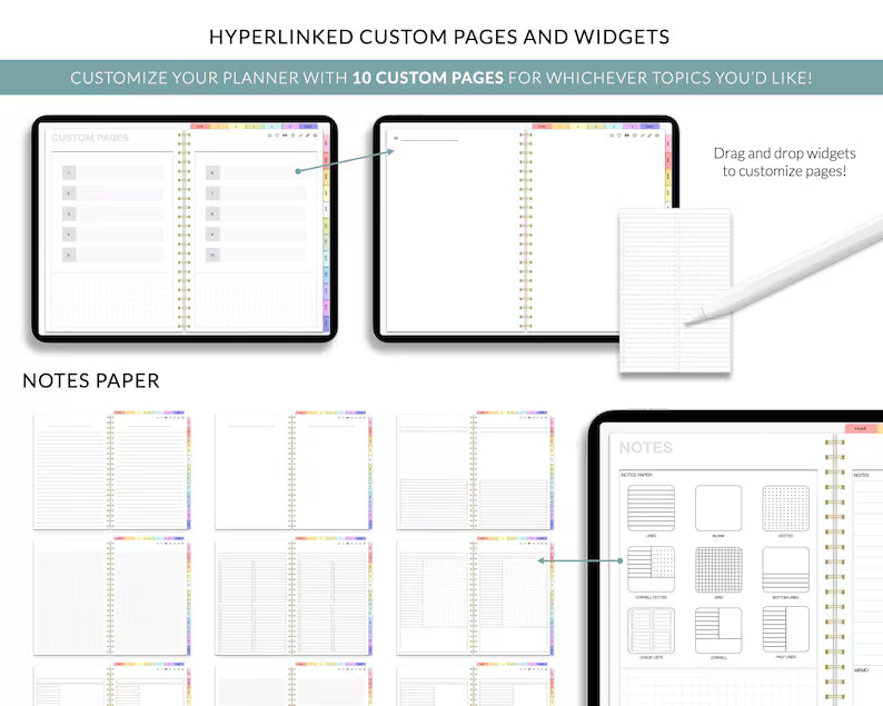 Custom Digital Planner Bundle: 2026, 2027 & Undated