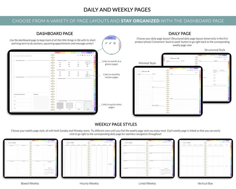 Custom Digital Planner Bundle: 2026, 2027 & Undated