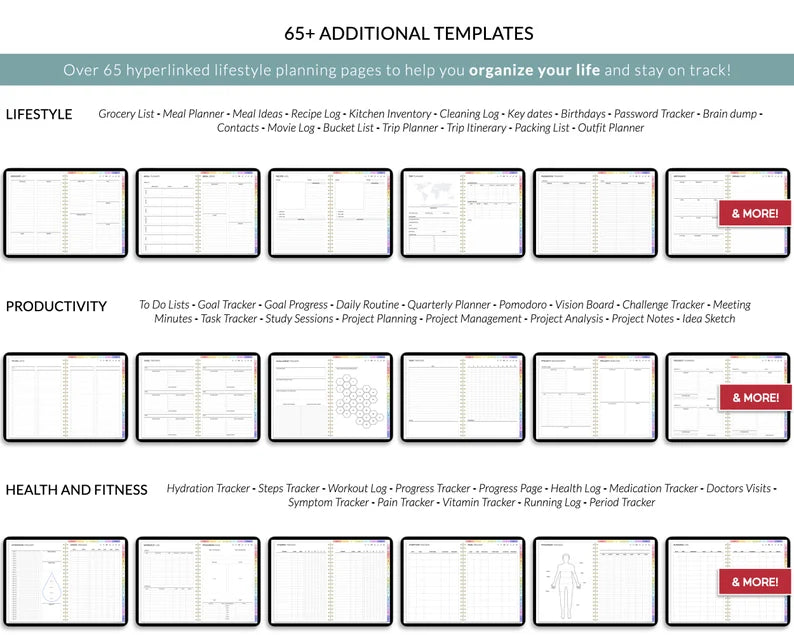 Custom Digital Planner Bundle: 2026, 2027 & Undated