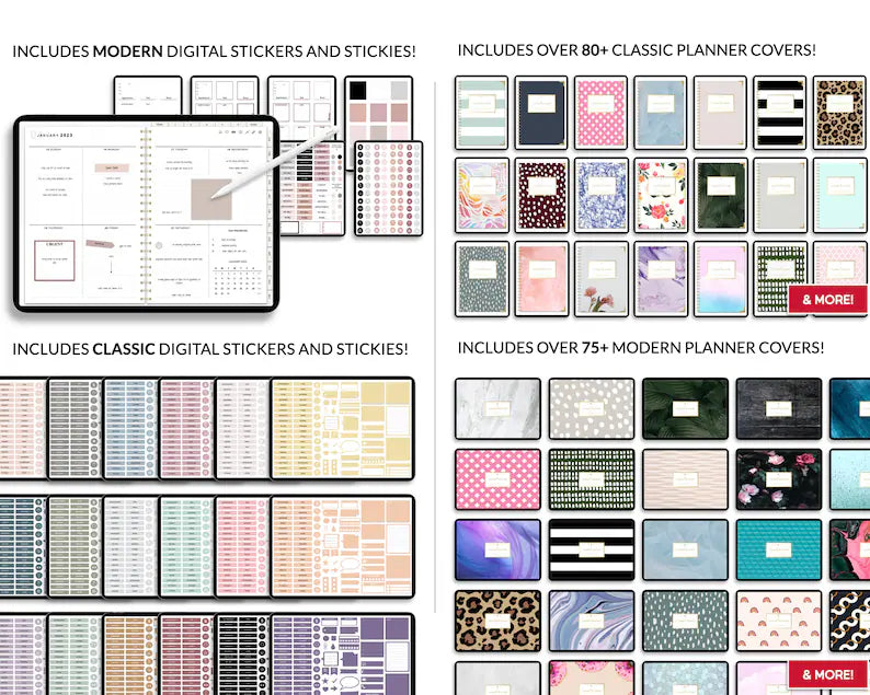 Custom Digital Planner Bundle: 2026, 2027 & Undated
