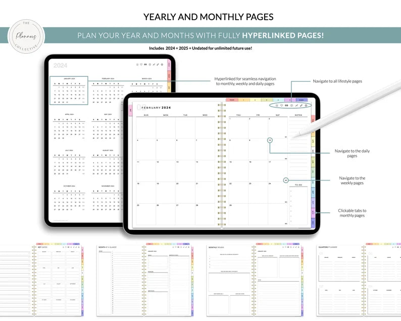 Custom Digital Planner Bundle: 2026, 2027 & Undated