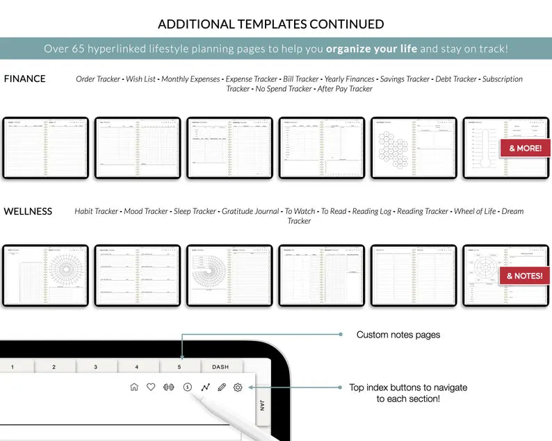 Custom Digital Planner Bundle: 2026, 2027 & Undated