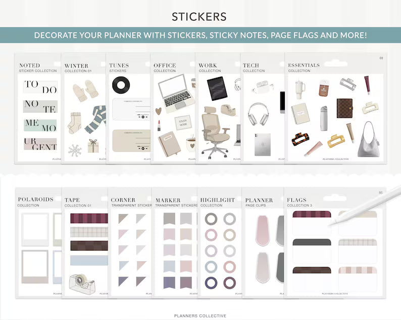 Custom Digital Planner Bundle: 2026, 2027 & Undated